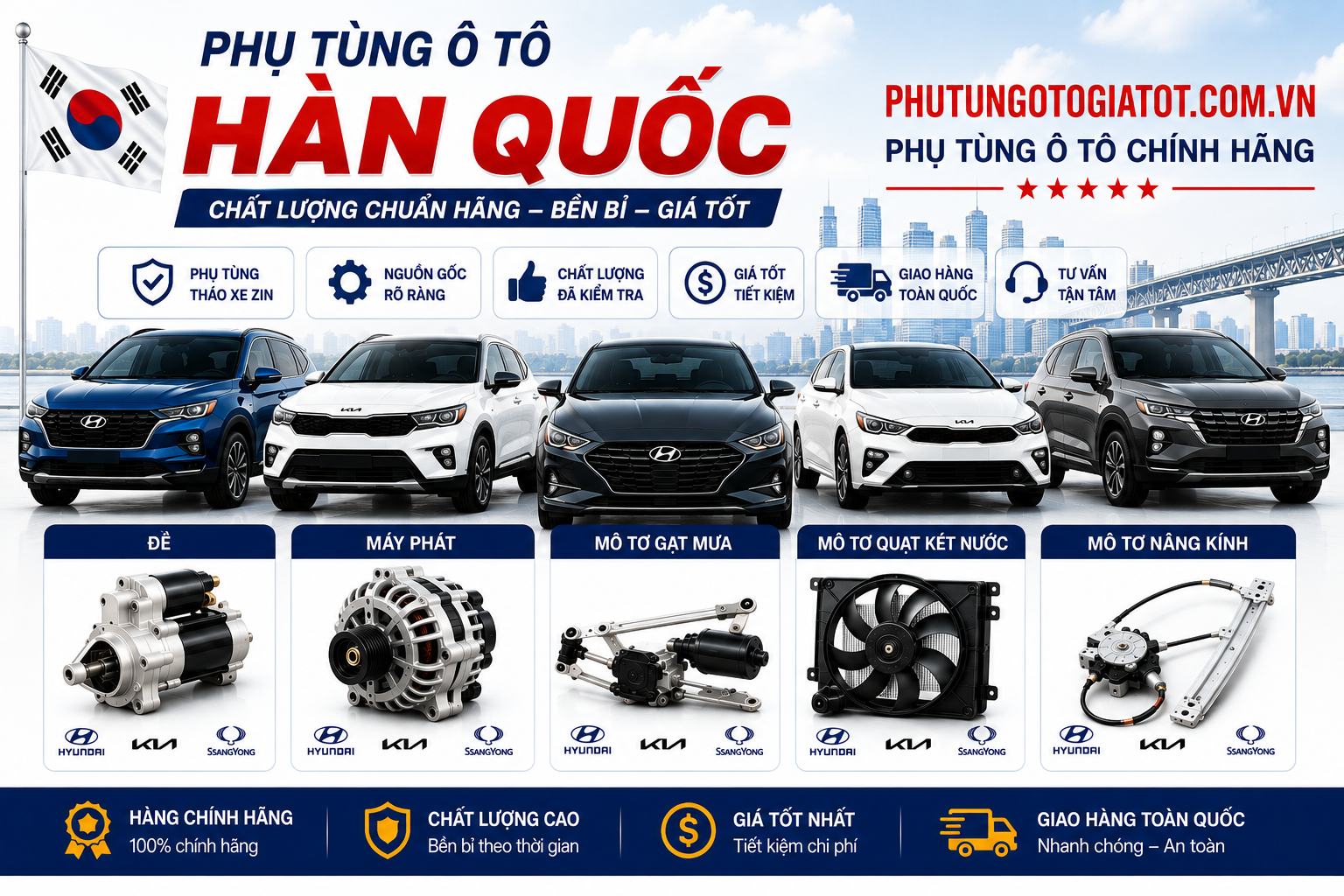 Phụ tùng ôtô Hàn Quốc