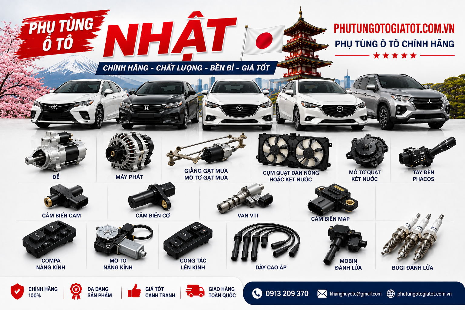 Phụ tùng ôtô Nhật