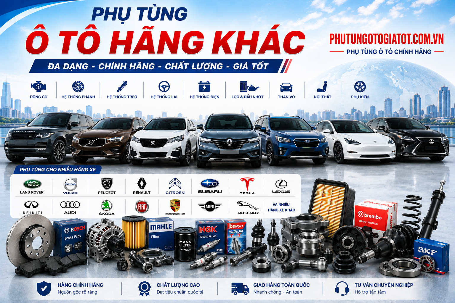 Phụ tùng ô tô hãng khác